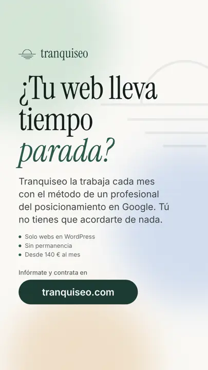 Imagen vertical: ¿Tu web lleva tiempo parada?